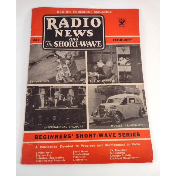 Radio News and The Short-Wave Magazine Feb 1934 Farm Electronic Reception - Picture 1 of 9